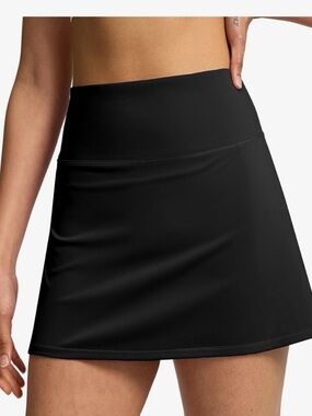 Lot- 3 medium High-Waisted Black, Navy, White tennis skirt skort Shorts m align